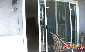 Cali Hayes blowing Stepdads cock